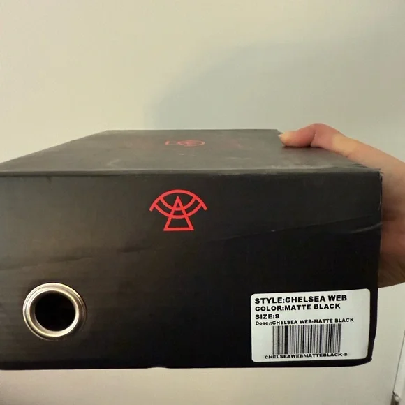 Strange Cvlt Matte Black Chelsea Spooky High Top Sneakers Size 9 - Picture 9 of 10